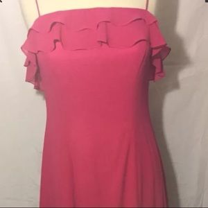 Formal Dress Alyce Gown Pink W/ sheer cover up 12